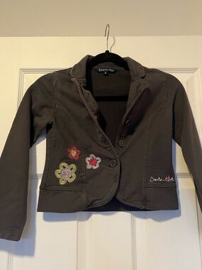 Souris Mini Girls' Embroidered Blazer Jacket